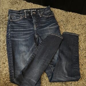 American Eagle Outfitters Women's Deep Indigo Skinny Jeans